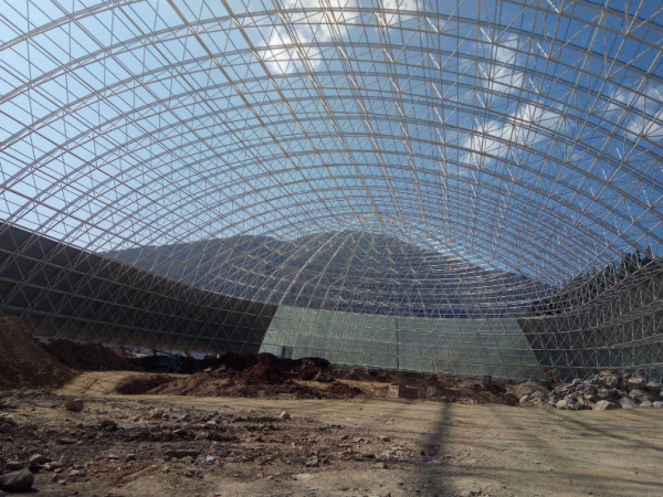 江都干煤棚网架加工案例