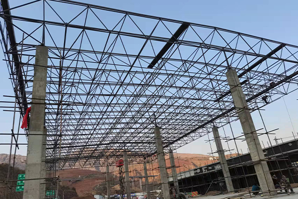 江都钢结构网架图片