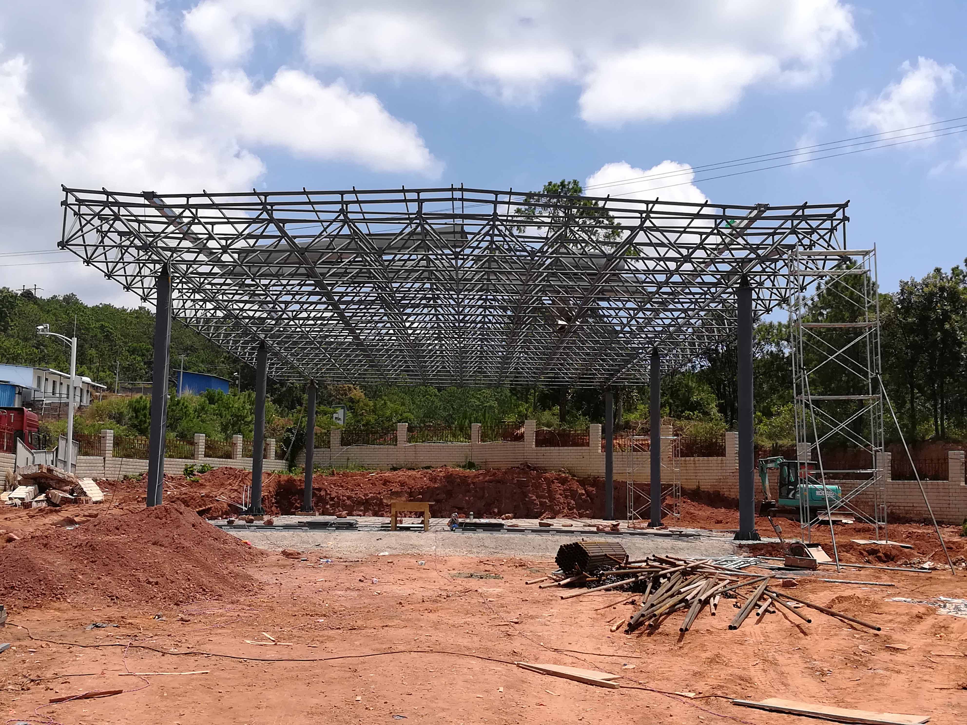 江都加油站网架屋面